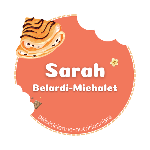 Logo rond avec une crêpe au chocolat du chocolat et une rondelle de banane